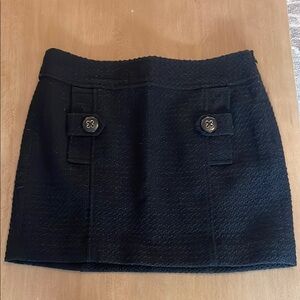 Banana Republic Tweed Black Mini